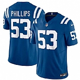 Men & Women & Youth Indianapolis Colts #53 Jacob Phillips Blue 2025 F.U.S.E. Vapor Limited Stitched Jersey,baseball caps,new era cap wholesale,wholesale hats